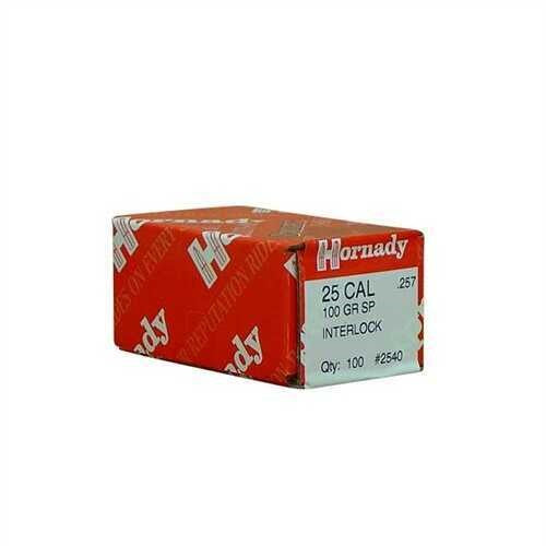 HORNADY .257 100G SP INTERLOCK Projectiles