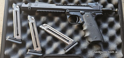 As New only shot approx 2-300 rounds. Comes with Authentication Cert Cased with x3 Mags 7" BARREL WITH LLV COMPENSATOR MATCH TRIGGER ACCURIZING KIT COMPETITION 