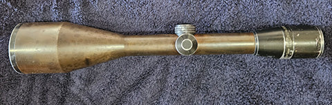 top quality later model scope one inch tube 4A reticule needs a reblue and one dent in bell housing very good glass fantastic scope for dull light text me for d