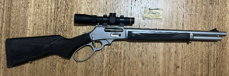 Never shot ultimate Ruger made marlin 1895 trapper set up. Bought start of 2023 but never got around to taking it to the range or a hunt, has been a safe queen.