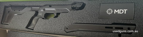 MDT HNT 26 Chassis suit tikka t3/ t3x Short action / right hand. full arca rail model. Action screws and recoil lug included in Mdt package. Also will include n