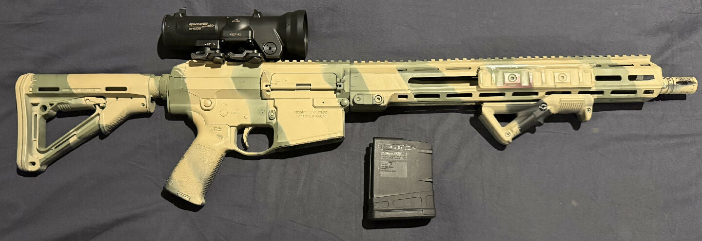 Wedgetail Industries MPR308 Mod 2 pump action rifle.