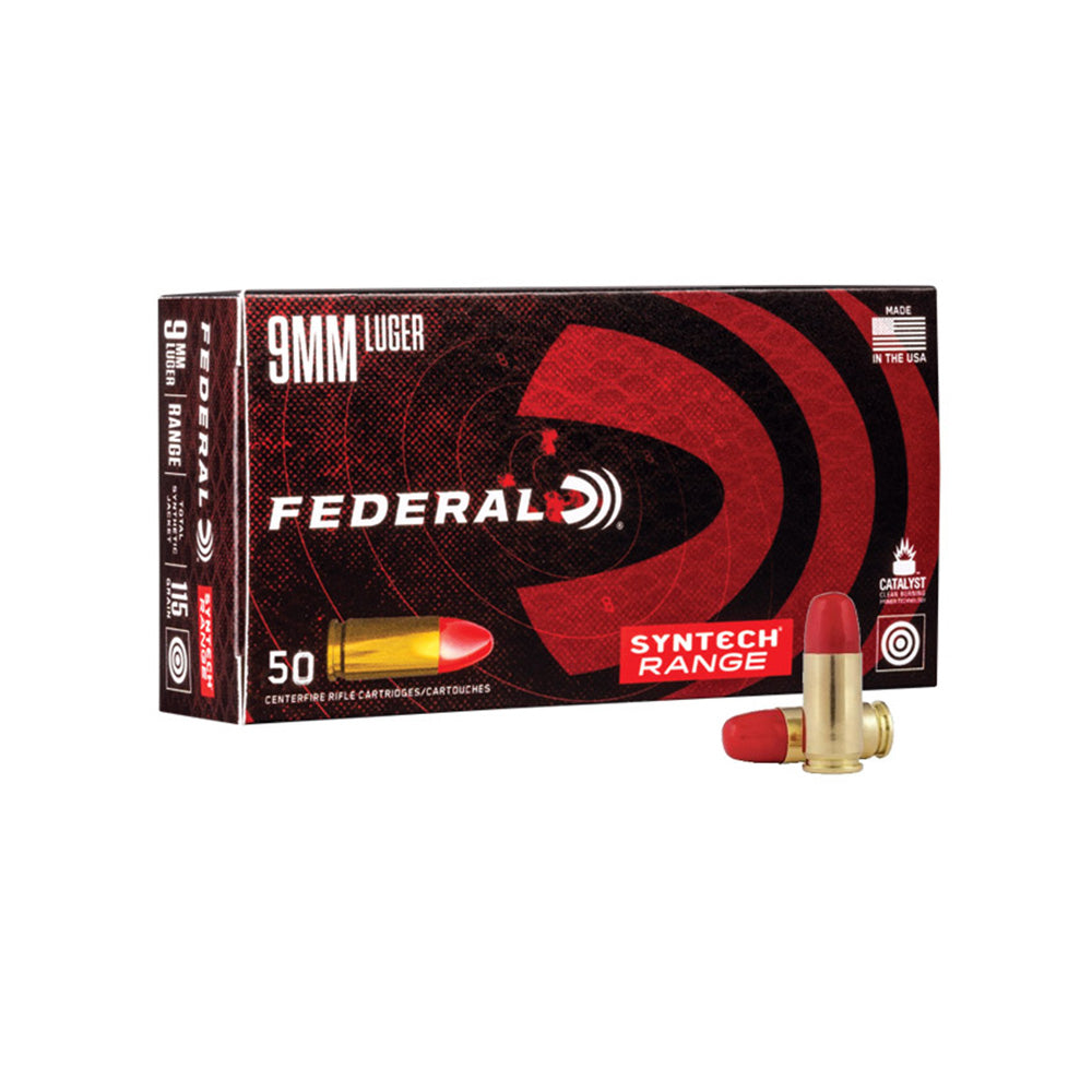 FEDERAL 9MM LUGER 124GR TSJ SYNTECH JACKET AMERICAN EAGLE 50PK