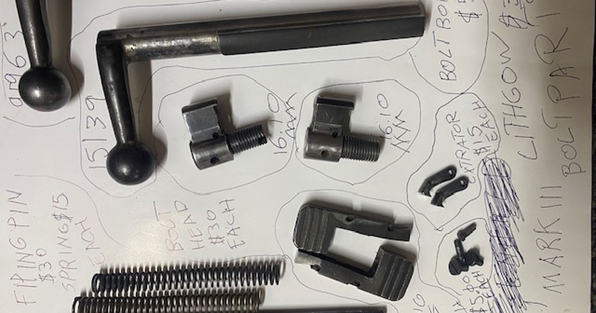 Lithgow no1 mark 111 303 bolt parts