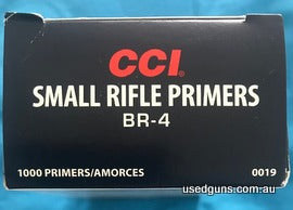 New unopened brick of 1,000 CCI BR4 benchrest primers which are impossible to find & now surplus to my requirements. Valid Shooter's licence required to purchas