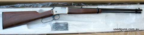 Browning BL22 Grade 1 Satin Nickel, as new still in the original box, bought the rifle for my nephew, but he wanted a "Tactical". Buyer pays for shipping and tr