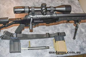 As new. Approx. 50 rounds fired. Shot one match of PRS and it is not my thing. The Vortex Diamondback sold with this rifle is not sighted in as it is off anothe