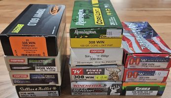 Up for sale is mixed Brands of Ammo 1x box of Hsm trophy gold,norma eco strike,norma bond strike,sellier&ballot they are all full new 20 round packets the packe
