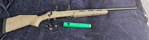 Rifle re-advertised as sale fell over. Does not include rings or scope. text me for details or photos 0428986286