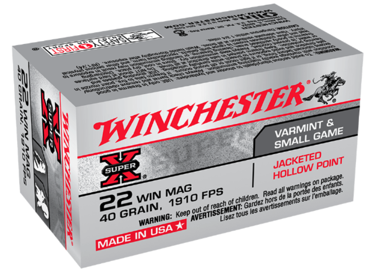 WINCHESTER SUPER X 22WMR 40GR JHP
