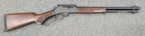 A Henry HEN10 lever action rifle in 45-70 in very good condition. This rifle is classed as very good but it does have three marks about 1cm long on the top of t