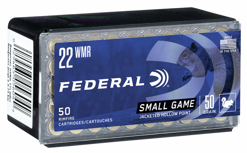 FEDERAL 22WMR 50GR JHP GAME-SHOK 1530FPS