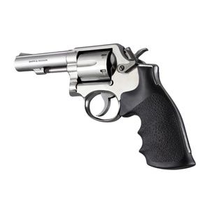 Hogue S&W K or L Frame Square Butt Rubber Monogrip Black