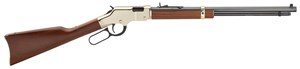 HENRY
H004
GOLDEN BOY
22LR
16 SHOT
20" OCTAGONAL BARREL
BRASS FINISHED RECEIVER 
WALNUT STOCK & FOREND
SEMI BUCKHORN SIGHTS

NEW $1095