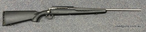 Very good condition Savage Axis in 223. Has a 22 inch barrel. Picatinny rail mounted ready for an optic. Cycles well, great lightweight all weather varmint rifl