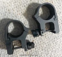 CCOP USA QD 1" CThru steel mounts to suit picatinny rail base. Can use open sights retaining the scope in position as option with mounts. Phone 0429849007. If r