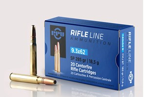 PPU
HR9362
RIFLE LINE
9.3X62
285GR SOFT POINT
AMMUNITION

$54.90 /PER 20
$247.05 /PER 100
$449 /PER 200