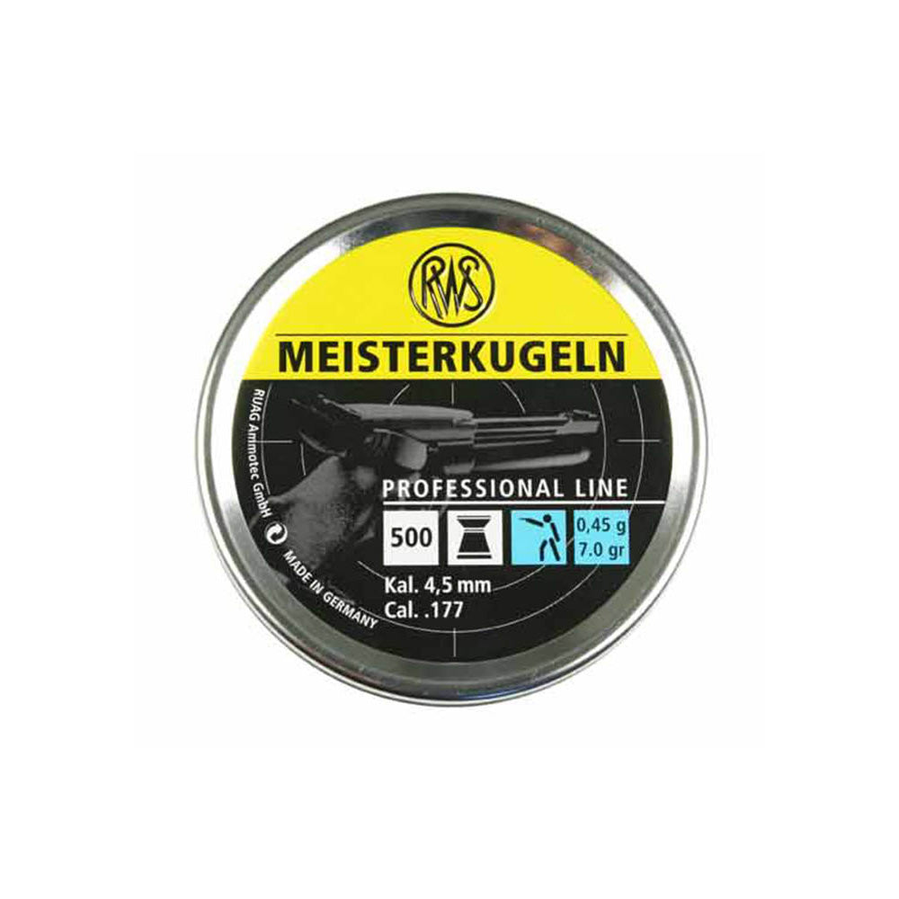 RWS Pellets Meisterkugeln .177 0.45G -Head 4.50 Pistol