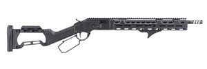 SPIKES TACTICAL
MODEL 2073 
TACTICAL COWBOY
357 MAGNUM
LEVER ACTION
WITH WIDE LEVER 
SMOOTH SLICK SHORT STROKE ACTION
52 DEGREE LEVER THROW
SHORTEST THROW ON THE MARKET 
1 / 2 X 28 THREADED MUZZLE 
MUZZLE BRAKE
BLACK OXIDE FINISH 
"FREEDOM FUNNEL" EASY LOAD
LOADING GATE
ADJUSTABLE MATC