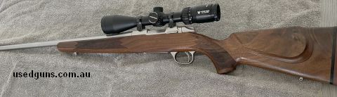 Sako 85 Hunter Stainless 223, 1:8 twist.   Excellent condition, would suit a fussy buyer.  low round count approx 100 rounds. Vortex Diamondback 4-16x42 scope. 