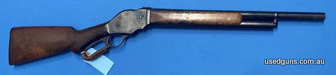 1887 IAC 12G lever repeater. Cycles well. Woodwork in great condition. 20 inch barrel in very good condition.