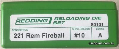 Brand new quality Redding dies are in box never used. The importer is out of stock on these so avoid waiting forever or using lesser quality dies, add $12 for s