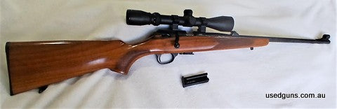 Unmarked with open sights & Burris Scope, 5 & 9 round mags price includes post to your Dealer eastern states only. Phone or text 0412262025 will not respond to 
