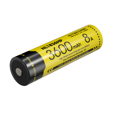 NITECORE 3600mAh RECHARGABLE LI-ION 3.6V 18650 BATTERY