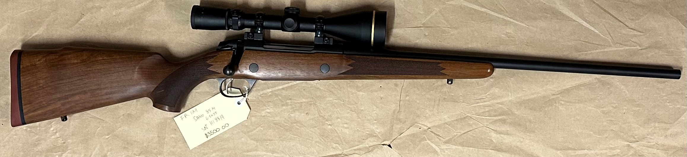 Sako 85 Hunter 6.5x55 Tag FR129 H18819 NFID F00017953