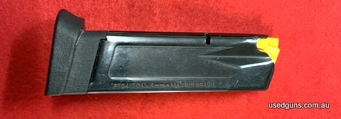 Please quote stock no. A778. Taurus PT24/7 9mm 10 shot magazine in very good condition. Please be aware we need a copy of your firearms license to be able to pr