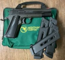 Nighthawk Custom 22 conversion on Auto Ordinance 1911 steel frame . 5 magazines included