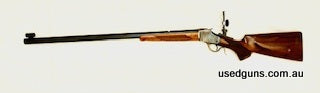 Comes with Lee Shaver super grade mid-range tang sight and Shaver front sight with level and 10 x inserts, original iron sights, Lyman 3 die set, Lyman 330grn b