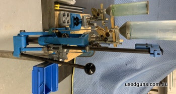 Dillon 550 in good working order. Bench mounted. Set up for 9mm/38 super. Second head 38/357 with calibre conversion. Surplus to needs. Price plus postage.