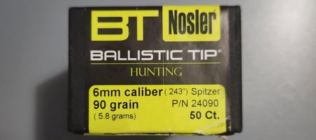 90 gr 6mm x 340 projectiles