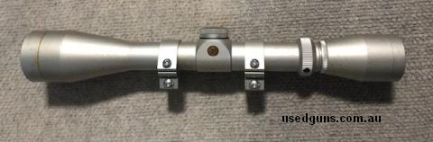 Leupold VX1 3-9x40 USA scope includes mounts. Silver finish / one turret cap missing. Phone 0429849007. If reply by email please forward return phone number.