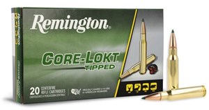 REMINGTON
RT308WB
CORE LOKT TIPPED
308WIN,165GR, POLYMER TIPPED
AMMUNITION

SPECIAL
$59.90 /PER 20
$299.50 /PER 100
$569 /PER 200