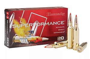 HORNADY
H80563
SUPERFORMANCE 
270WIN, 140GR, SST
POLYMER TIP AMMO

$69.90 /PER 20
$314.55 /PER 100
$585 /PER 200
