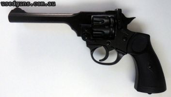 Brand new in box, non-firing replica Webley by Denix. Metal with plastic grips. Can be posted. Email for more photos.