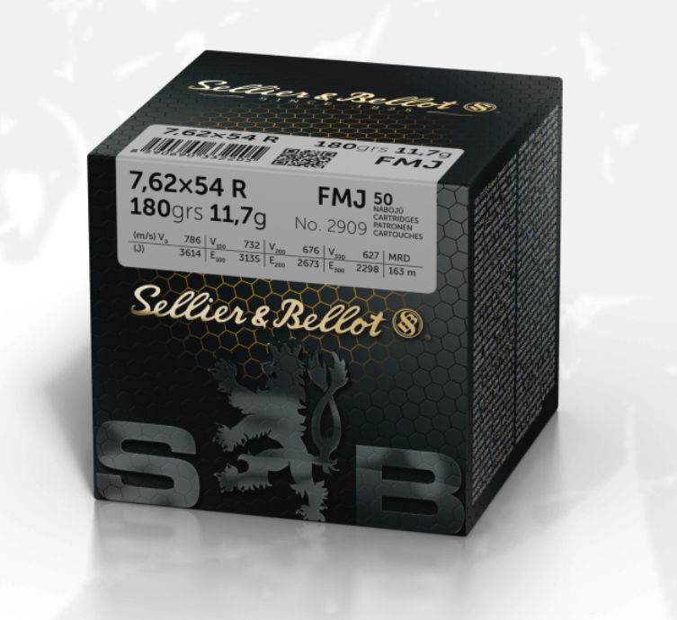 Sellier & Bellot 7.62x54R Russian 180 grain FMJ