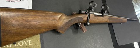 As New CZ 557 in 243 Win. Perfect rifle for taking out on Fallow.