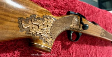 Rare Sako Super Deluxe in 22.250 .This rifle is number 34 of only 105 ever made. A beautiful example of Sako best craftmanship. Never fired excellent condition 