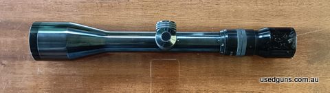 Kahles 3-9 variable scope. This is an original steel tube scope. FFP #4 reticle. This scope has been fully serviced by an authorized Kahles agent. Including ful