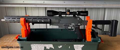 The SOUTHERN CROSS SMALL ARMS TAIPAN LITE is a centrefire pump action rifle, designed, tested and manufactured in Australia and has the ability to accept .223 R