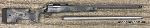 Bergara HMR Wilderness in 6.5 and also has a Heart 6BR barrel included as well with 600 rounds in it.