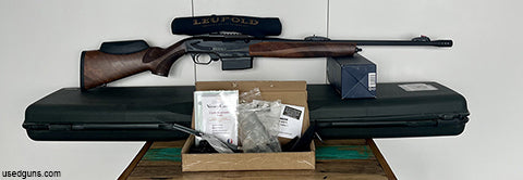 As new safe queen, only fired 14 rounds. Beautifully french made gas-piston lever-release, complete with hard case, accessory kit, 2 cheek rests and picatinny r