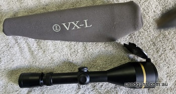 USA made scope with lifetime warranty 30mm matte tube no visible marks Boone and Crocket reticle side focus click adjustments 1/4 MOA includes a Leupold soft co