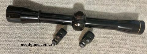 Leupold M8 USA made 4X scope includes Millett mounts to suit. Plex reticle / clear scope. Phone 0429849007. If reply by email please forward return phone number