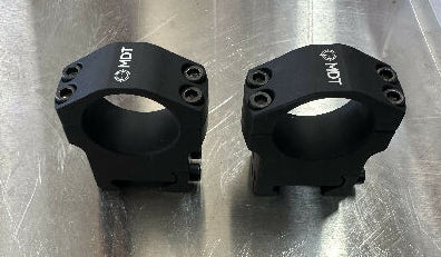 MDT 30 mm 1.25” high scope rings.