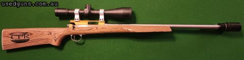 Custom Walther 22lR single shot benchrest rifle. Walther RH action that has been dual ported for easy and quick feeding. Wather Trigger which is nice and light 