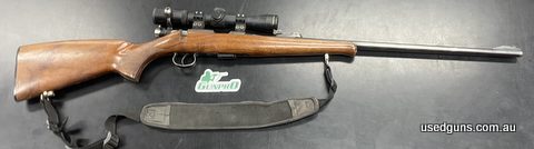 CZ 452-2E .22LR in good condition. Open sights still fitted to the rifle, but also comes with a set of sportsmatch rings and a Nikko fixed 4x32. 5 shot steel ma